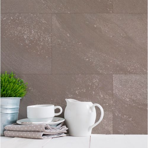 Grosfillex Wandpaneel Gx Wall+ Pvc Grege Stone 30x60cm