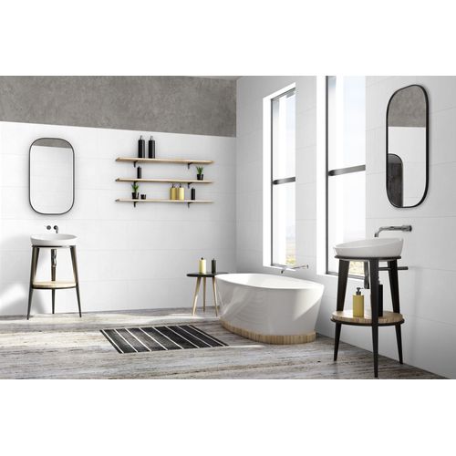 Grosfillex Wandpaneel Gx Wall+ Pvc White Stone 30x60cm