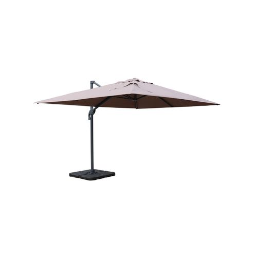 Easywind zweefparasol windbestendig 3x4m Belveo Mistral taupe