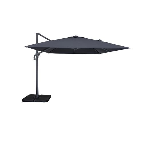 Easywind zweefparasol windbestendig 3x4m Belveo Mistral grijs