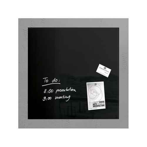 Sigel glasmagneetbord Artverum 480x480x15mm zwart