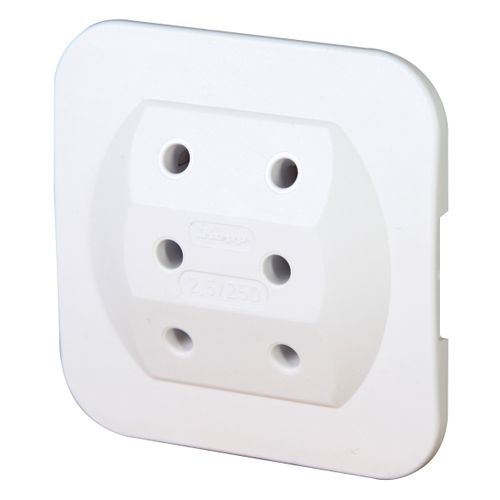 Kopp 3-weg Euro Adapter Vlak Model Wit