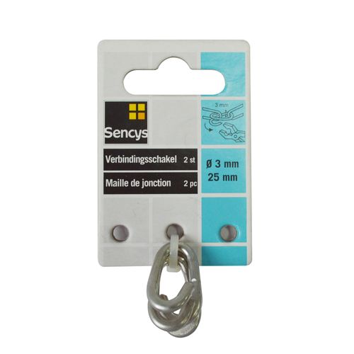 Sencys verbindingsschakel gegalvaniseerd 3mm 2 stuks