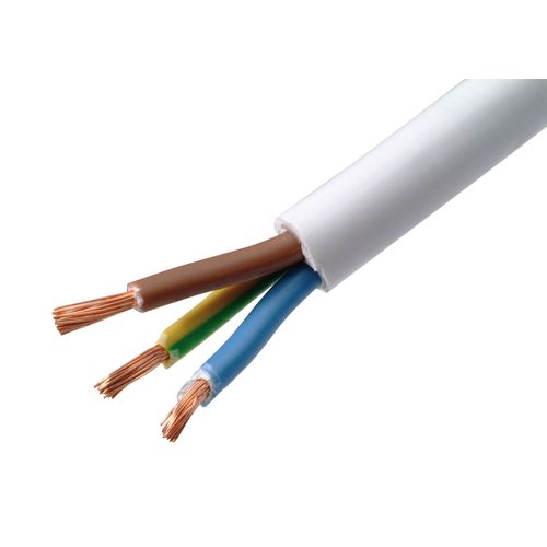 Sencys Elektrische Kabel Vtmb 3x1,5mm&sup2; Wit 10m