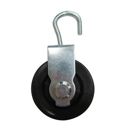 Sencys katrol + haak gegalvaniseerd 8mm