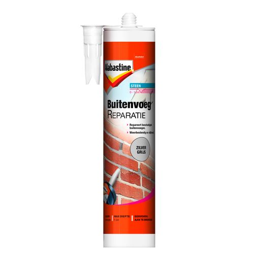 Alabastine buitenvoegreparatie zilvergrijs 2Pl 310 ml