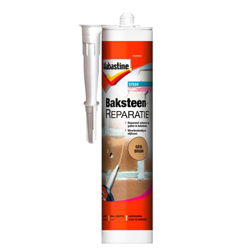Alabsatine Baksteenreparatie 2pl Geel Bruin 310ml