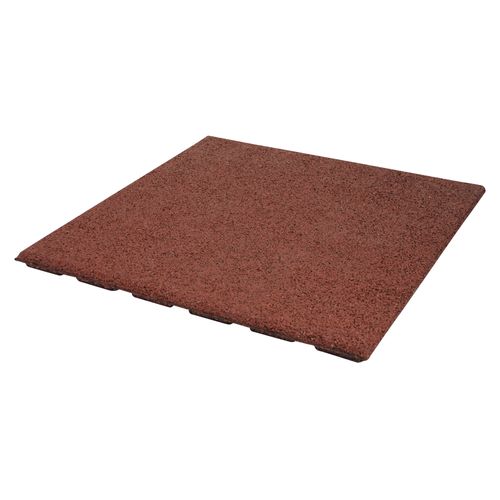 Decor rubberen tegel rood 50x50cm 0,25m²