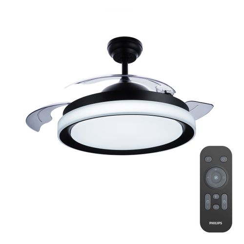 Philips Plafondventimator Bliss Zwart ?50cm 28 + 35w